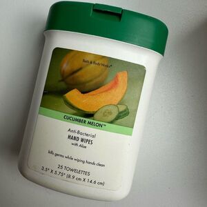 Bath & Body Works Cucumber Melon Anti-Bacterial Hand Wipes New & Sealed Rare